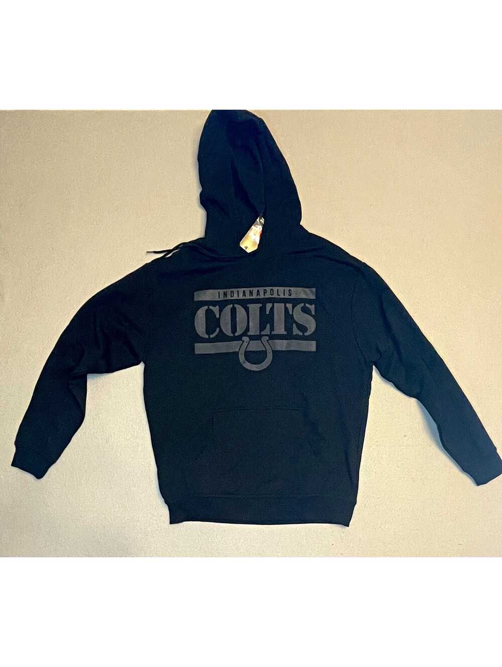 Indianapolis Colts NFL Mens Black Hoodie Sweatshirt - Medium